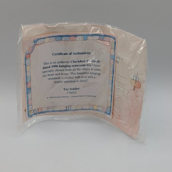 Cherished Teddies Toy Soldier Hanging Ornament (176052) 1996 - Picture 9 of 11